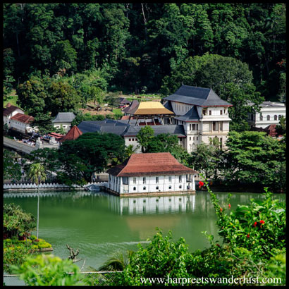 Temple of the Tooth and Lake Kandy