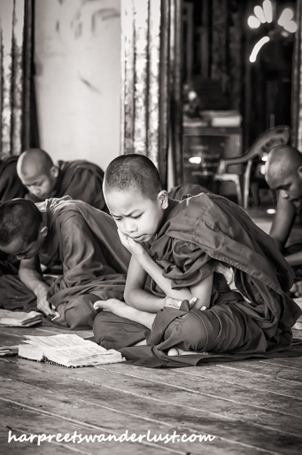 Novice monk at Shwe Yan Pyay Monastery