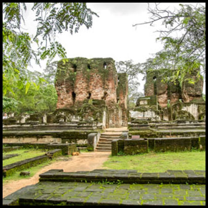 The Royal Palace ruins in Polonnaruwa