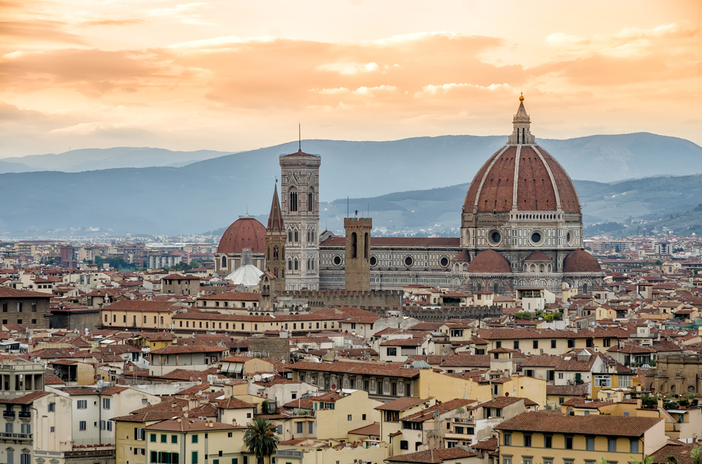 The Duomo imposing on the skyline of Florence