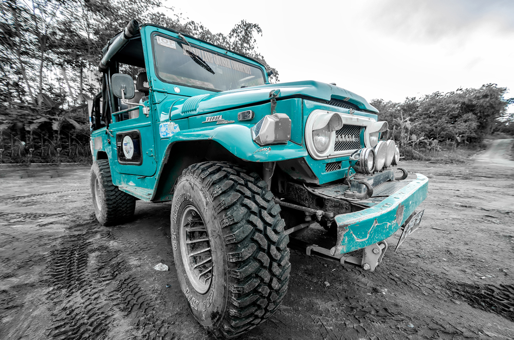 Our jeep to explore Mt. Merapi