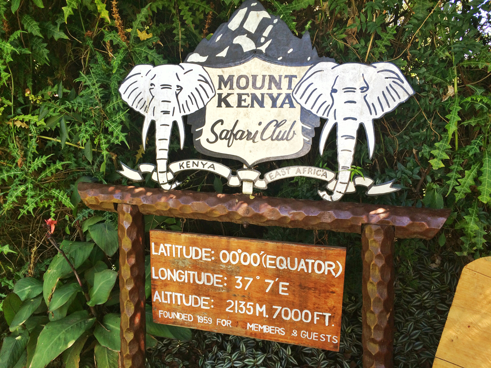Mount Kenya Safari Club- The Equator Line 