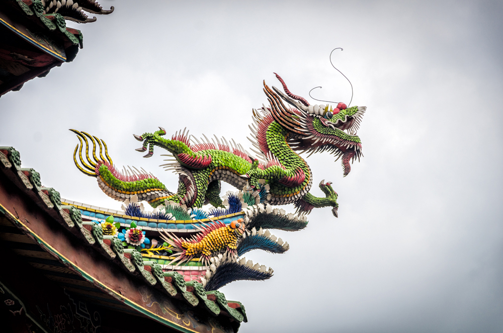 Dragons protecting the temple 