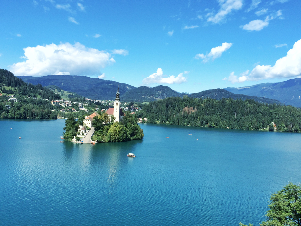 View of Bled Island from Vila Bled