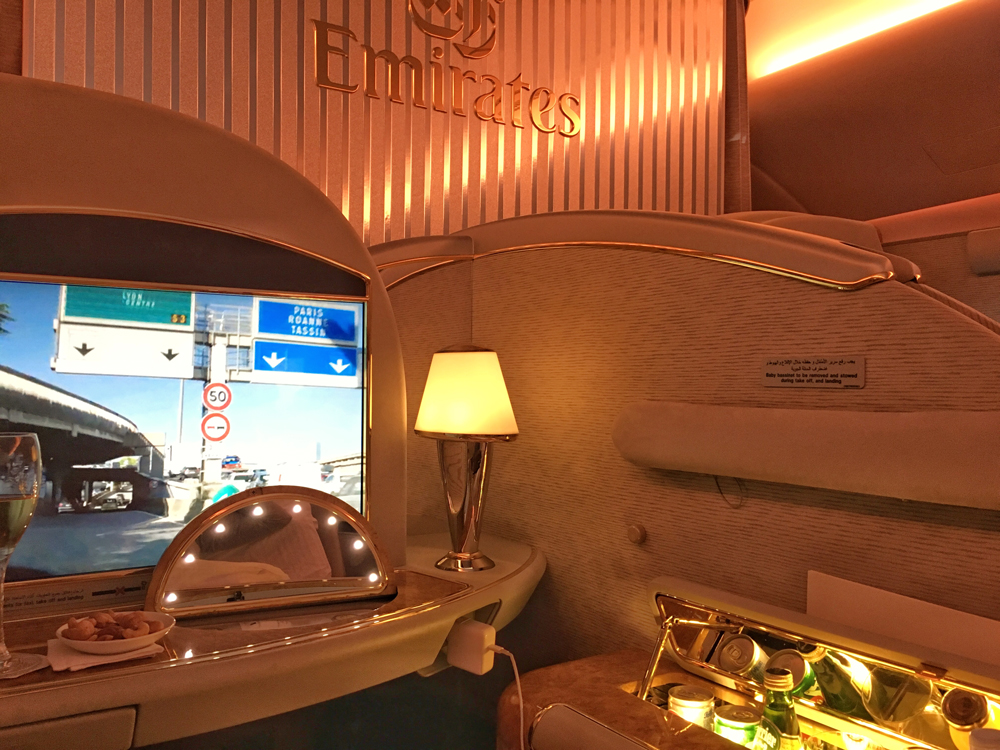 Part of the First Class Suite on the A380