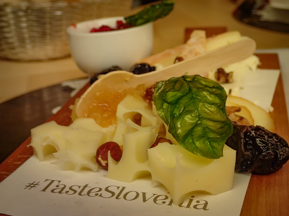 #tasteslovenia- delicious cheese platter