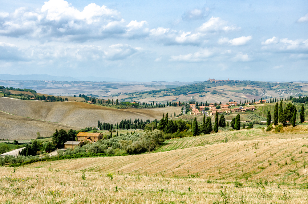 The stunning landscape of the Val D'Orcia