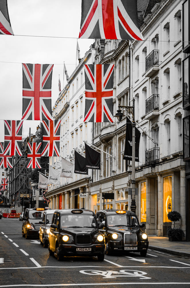 The sights and sounds of London- New Bond Street