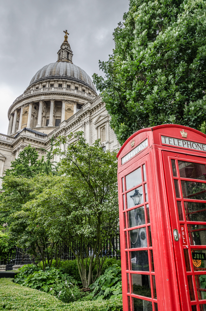 St Paul's and Iconic Phone Booths