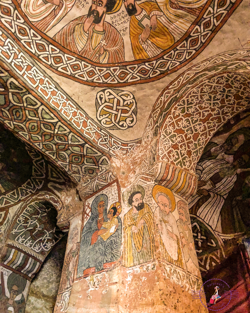 Amazing frescoes in Abuna Yemata Guh
