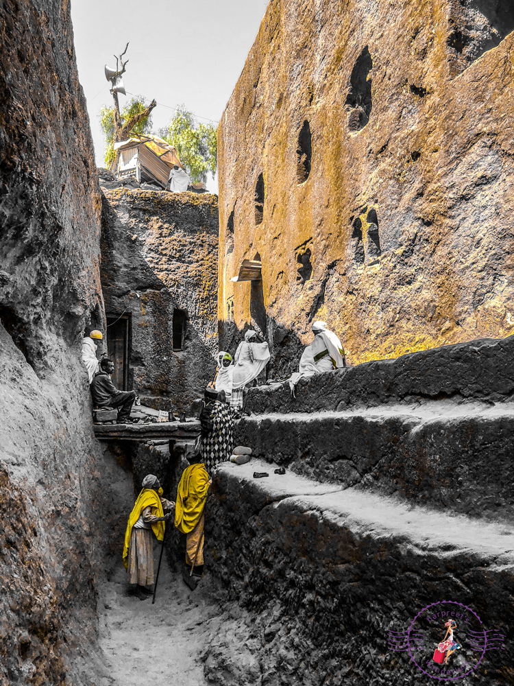 Pilgrims in Lalibela