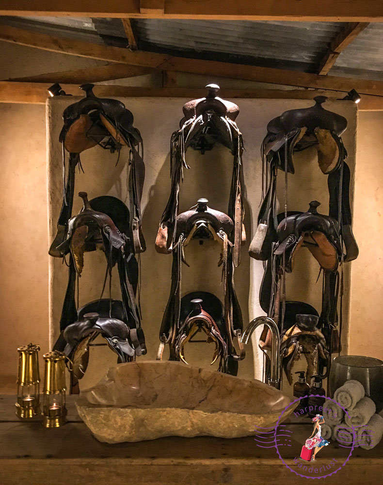 Amazing decor in The Stables bathroom!