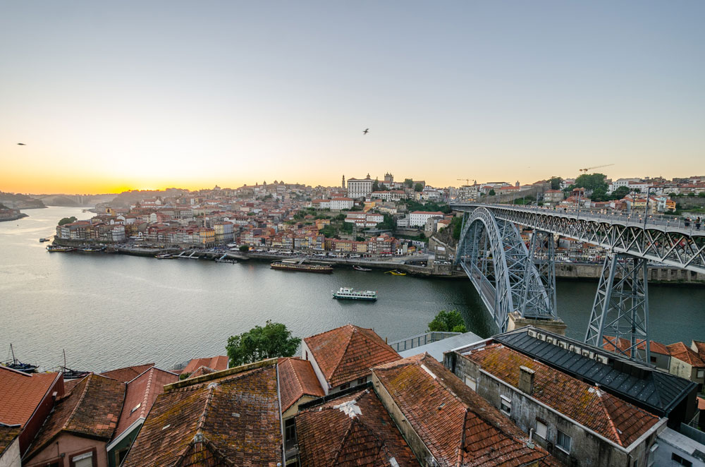 Dom Luis Bridge spanning the Douro River 