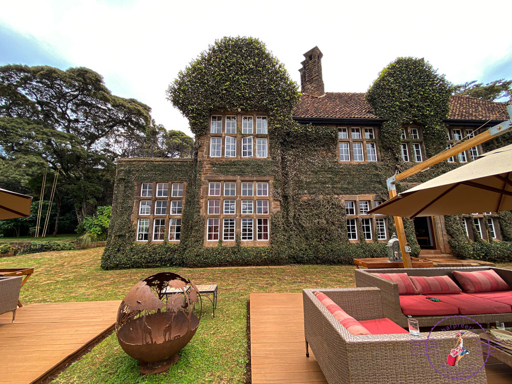 Giraffe Manor as seen from Giraffe Centre