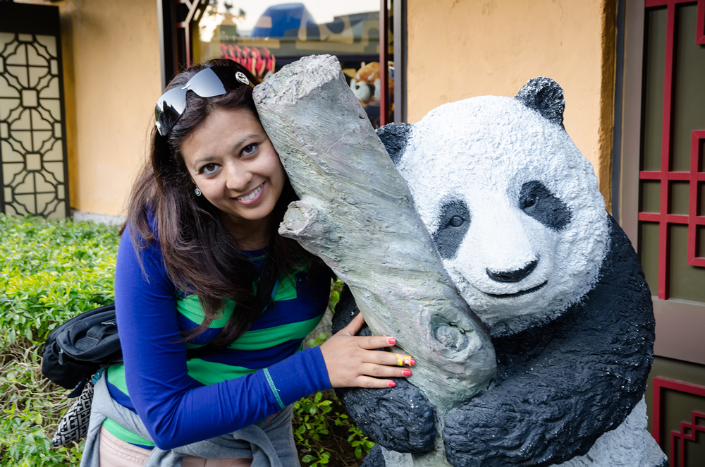 The closest I will ever get to hugging a Panda Bear!